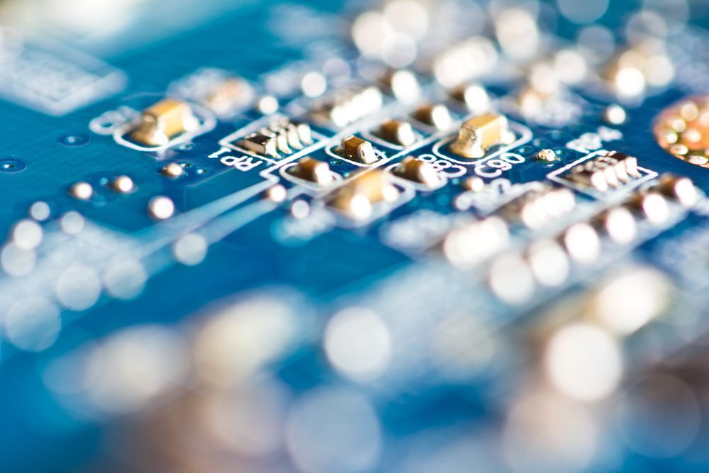 close up of a semiconductor