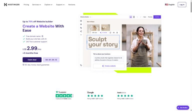 Hostinger Website Builder review 2025