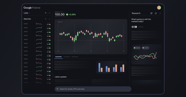 The Google Finance page is getting an AI makeover