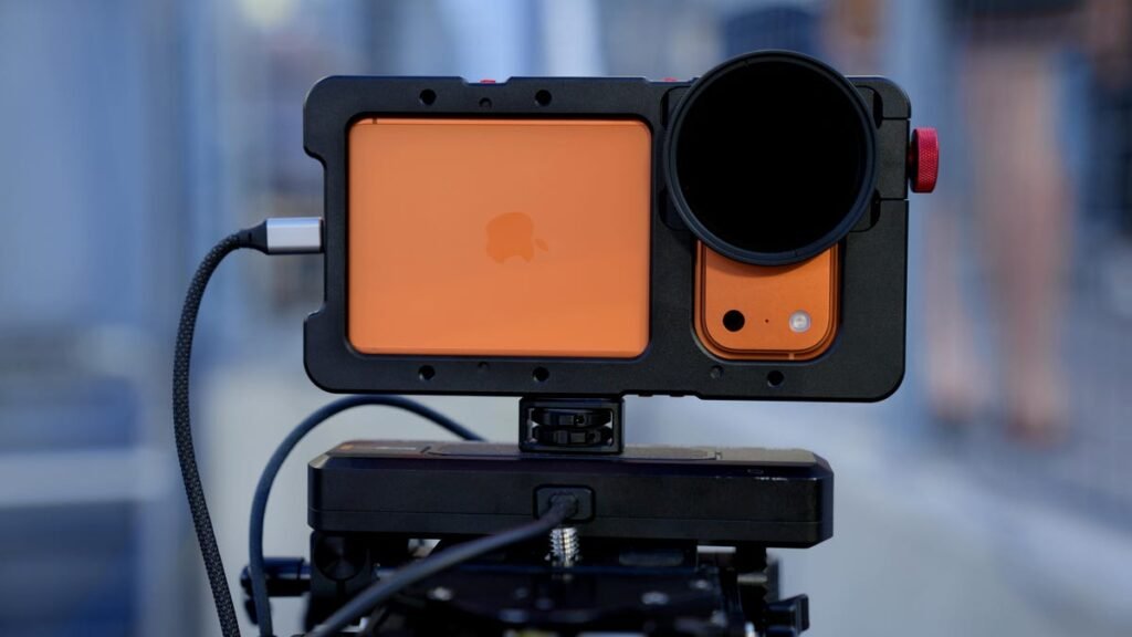 iPhone 17 Pro in a mount