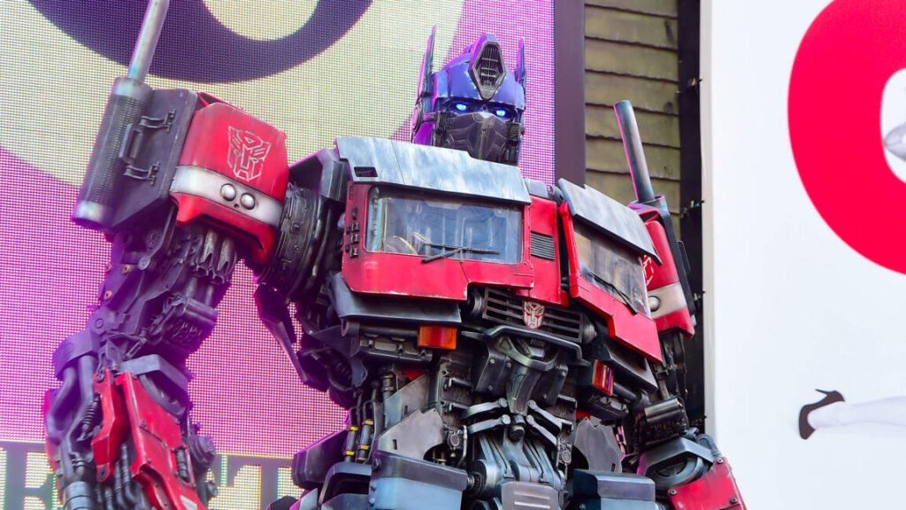 Photograph of Optimus Prime in NYC