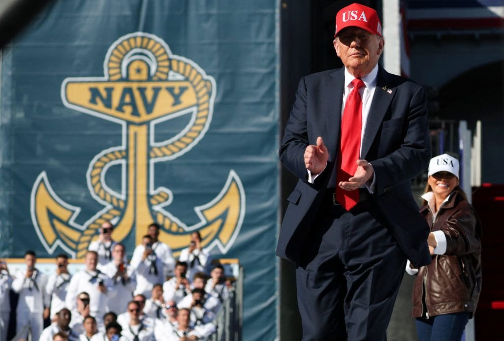 President Trump vows military pay raises at Navy's 250th celebration amid shutdown