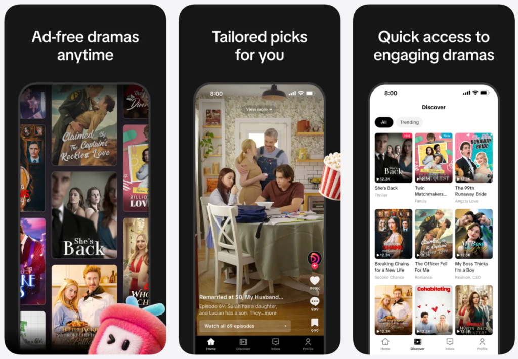 TikTok quietly launches a micro drama app called 'PineDrama'