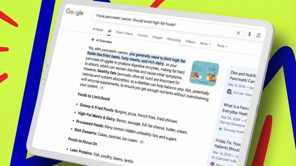 Use Google AI Overview for health advice? It’s ‘really dangerous,’ investigation finds Use Google AI Overview for health advice? It's 'really dangerous,' investigation finds