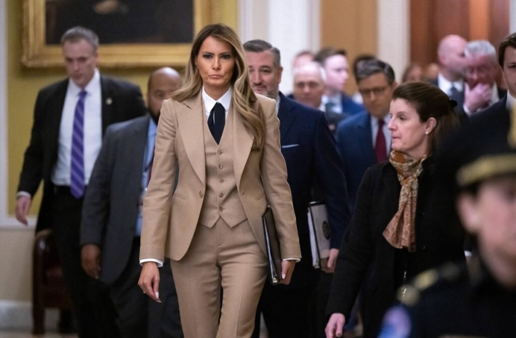 Amazon’s ‘Melania’ documentary stumbles in second weekend US First Lady Melania Trump walks to a meeting to urge passage of the Take It Down Act by the US Senate which protects victims of real and deepfake “revenge pornography” by criminalizing their publication.