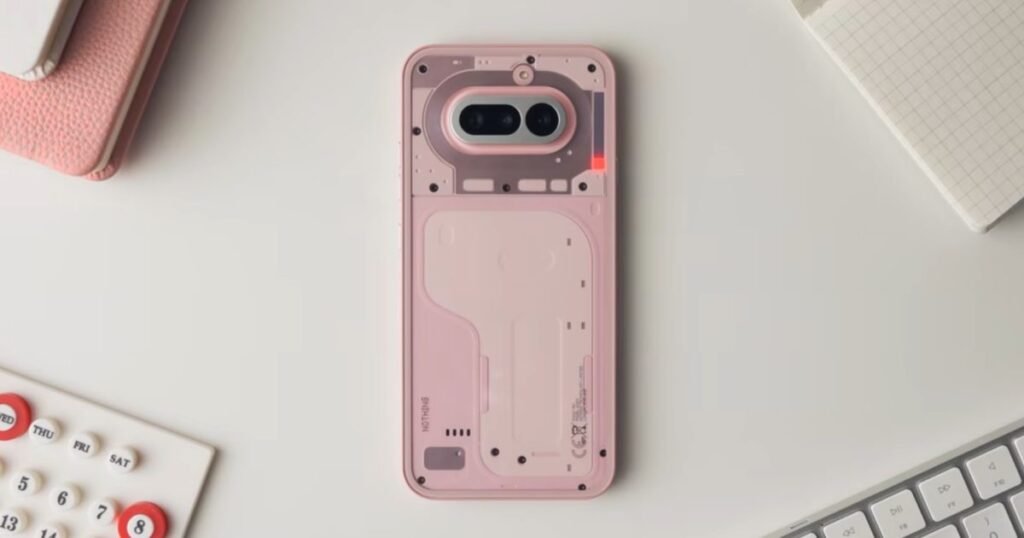Nothing's latest transparent phone is pink in color, and it looks gorgeous