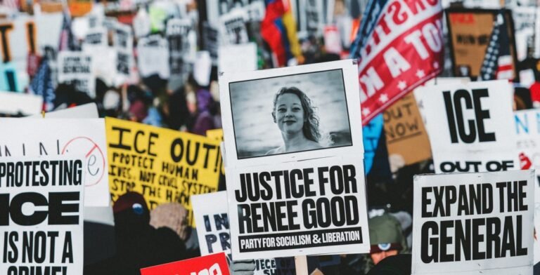On the ground with thousands of protestors at the Minneapolis general strike