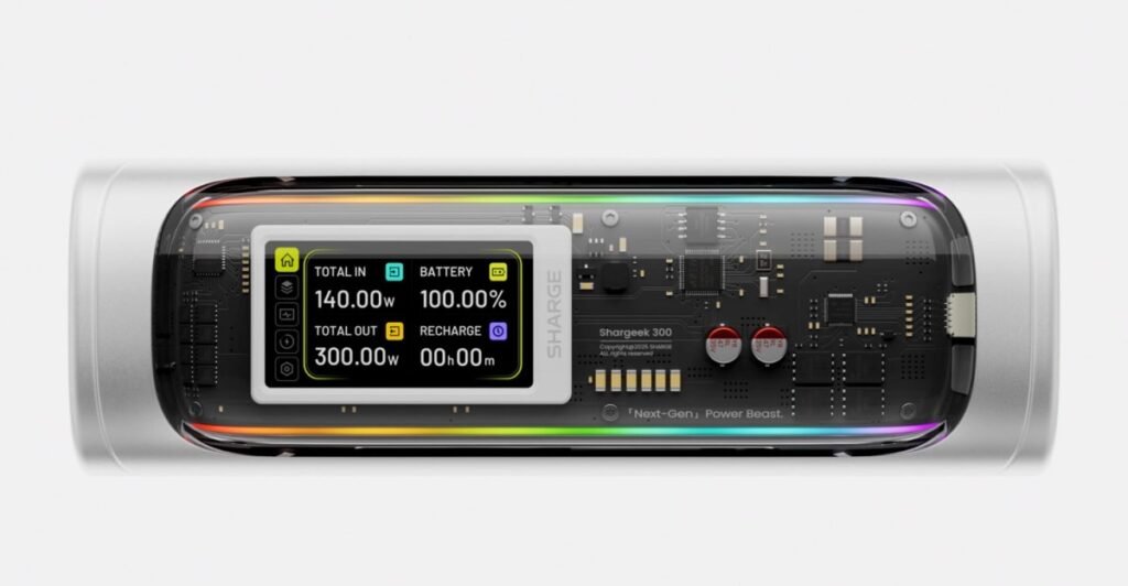 Sharge’s new power bank can charge two laptops while putting on a light show