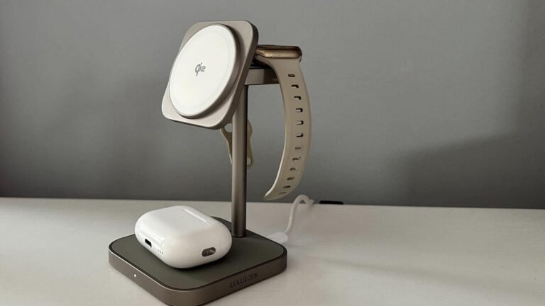 This 3-in-1 multi-charger erases desktop cord clutter – and looks great while doing it