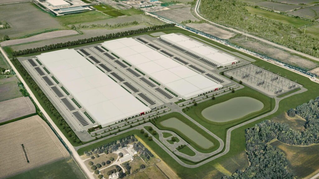 rendering of data center