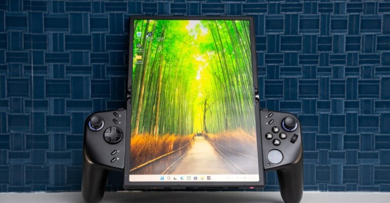 This Windows gaming handheld has a screen that folds in half