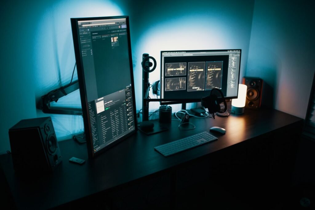 A modern laptop on a desk representing Windows 11 software updates and quality improvements in 2026