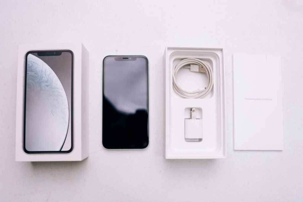 Smartphone on a table representing an AT&T iPhone trade-in