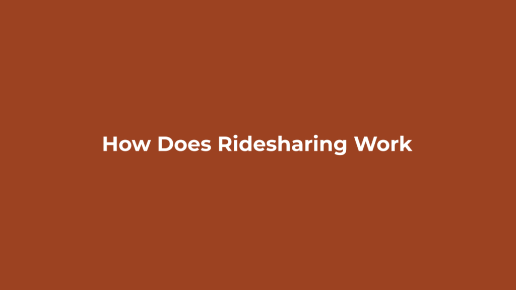 How Does Ridesharing Work? Uber and Lyft Explained Ridesharing app on a smartphone