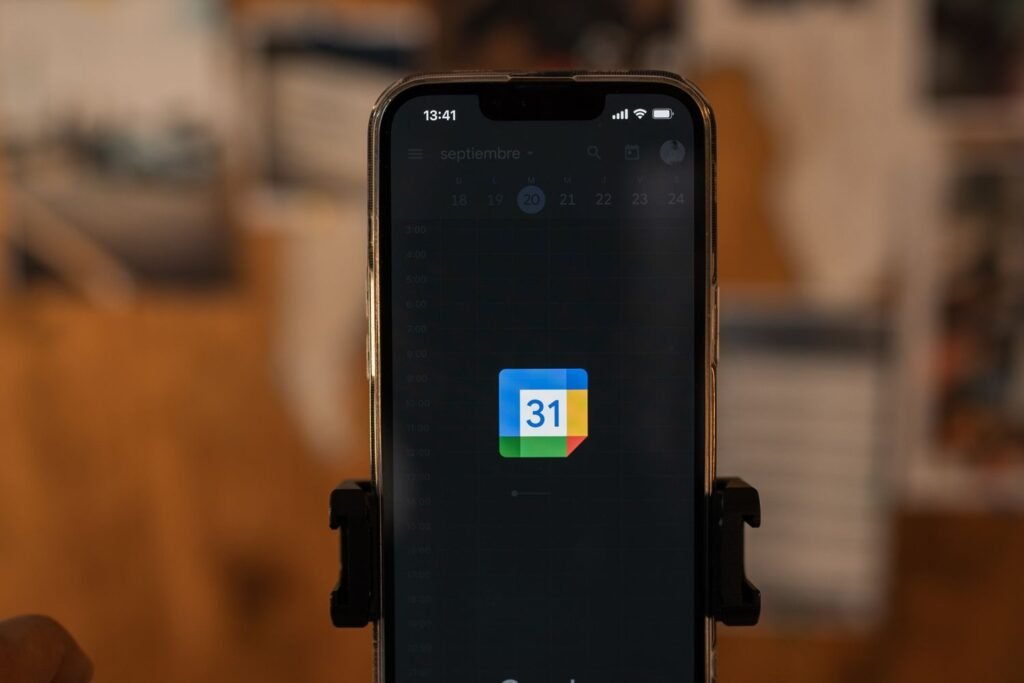 Holding a Google Pixel smartphone