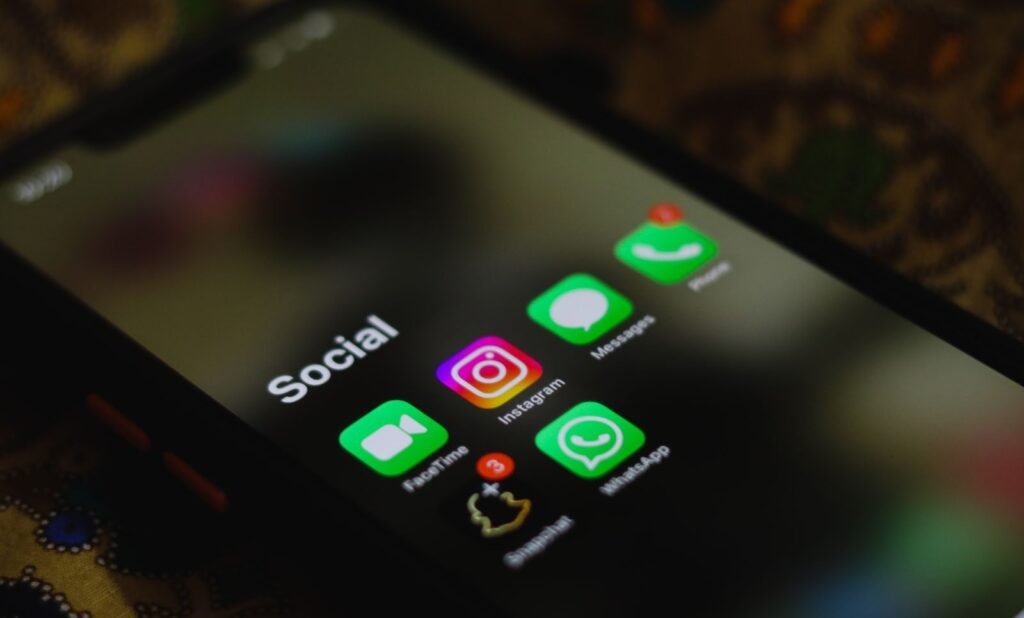 Social media stories on a smartphone screen