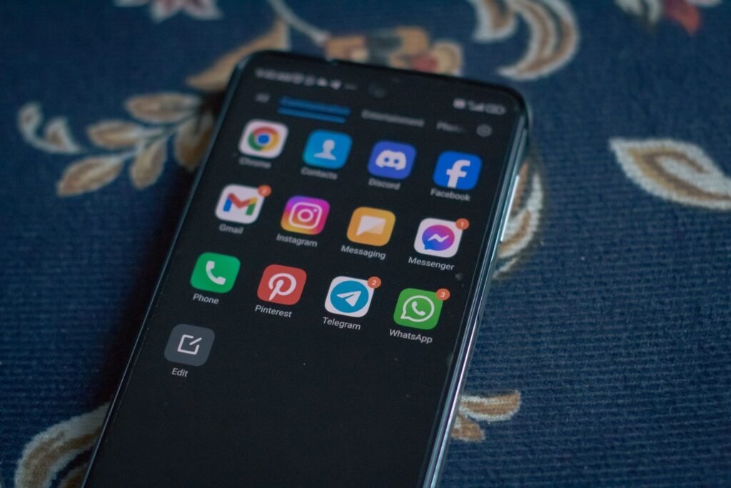 Android smartphone showing the home screen