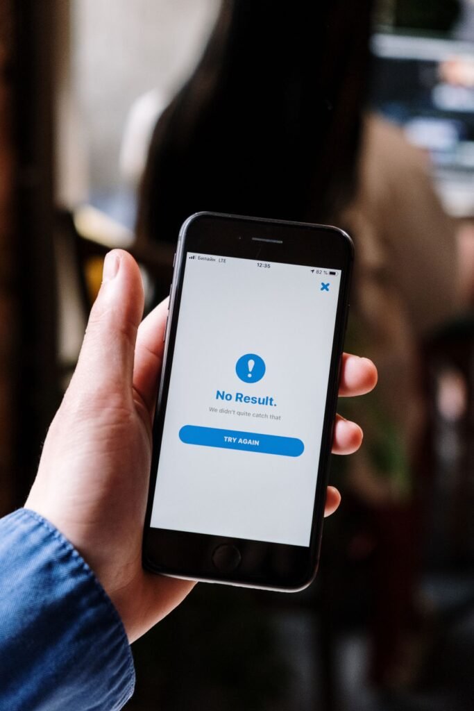 Person holding a smartphone in their hand