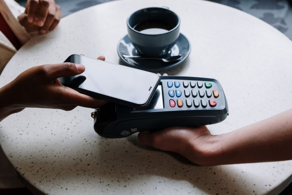 Paying with a phone using a bank transfer
