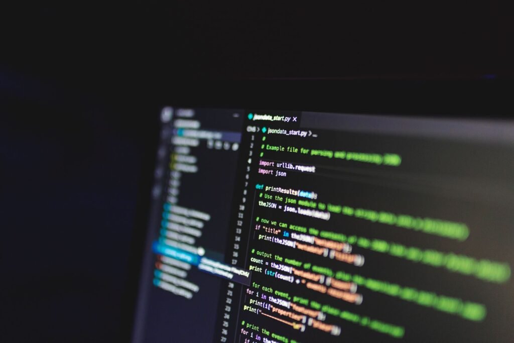 How to Store Text File Data Into a Vector in C++ Developer screen with C++ code that reads a text file into a vector of strings