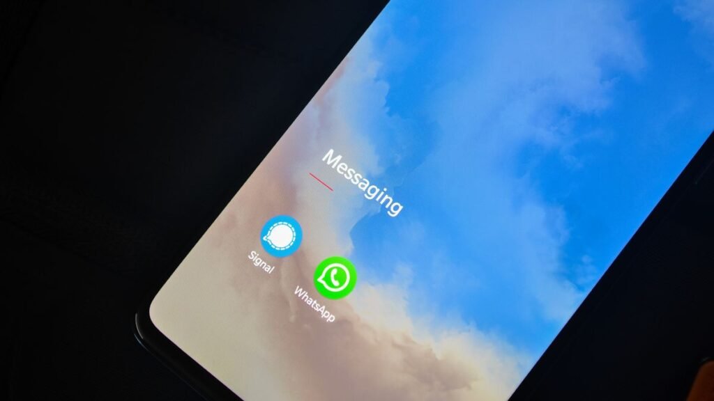 WhatsApp messaging application open on a smartphone screen
