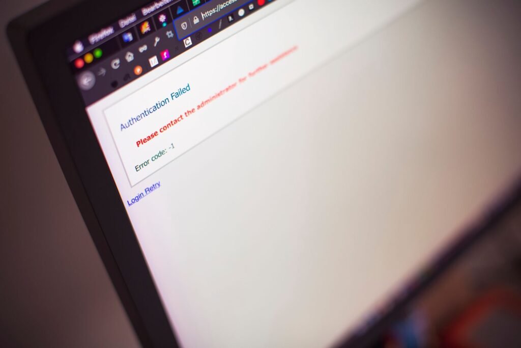 Website not loading error on a laptop