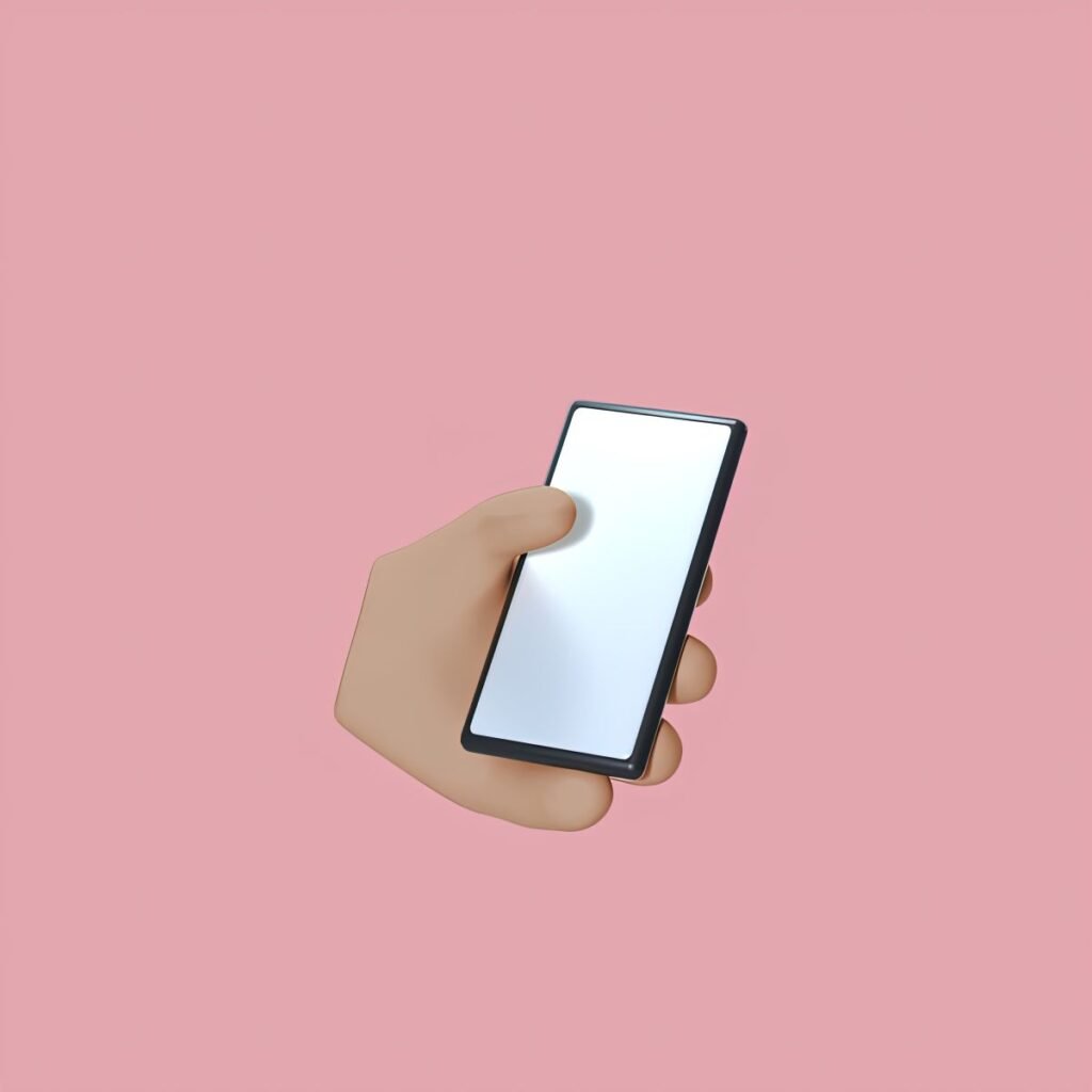 What Do Snapchat Symbols and Emojis Mean? Emoji of a hand using a phone on a pink background