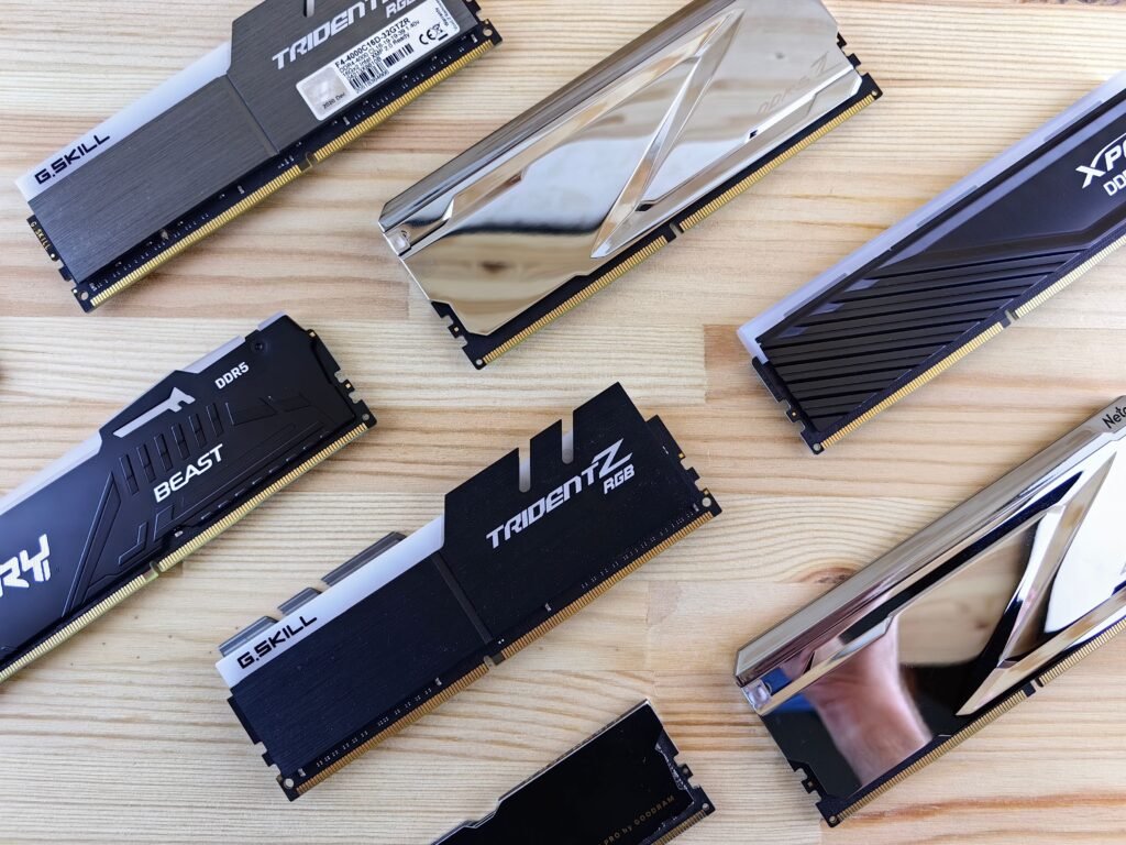 Close-up of computer RAM memory modules, representing the DRAM chips at the center of the 2026 memory price crisis