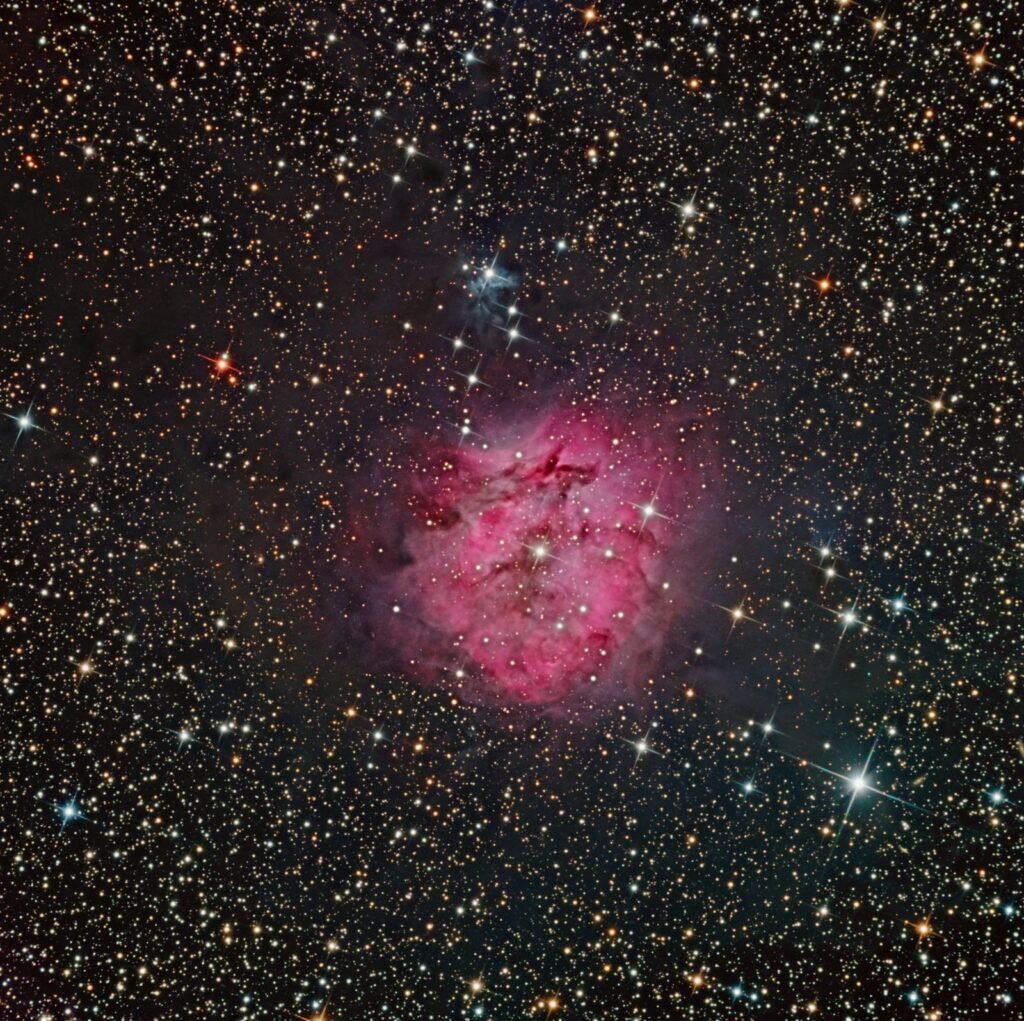 Nebula and stars in deep space