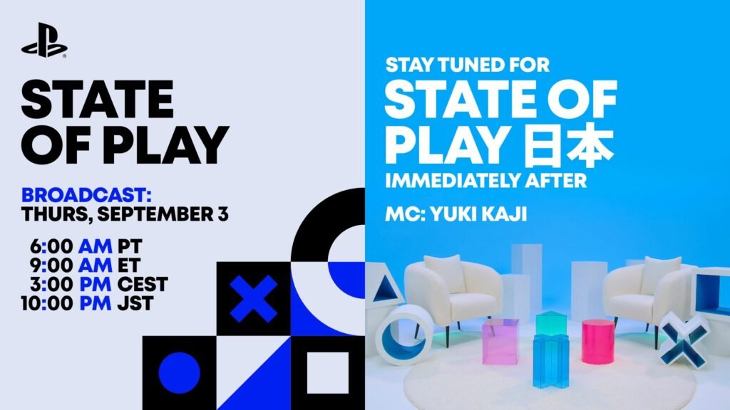 PlayStation State of Play and State of Play Japan return September 3