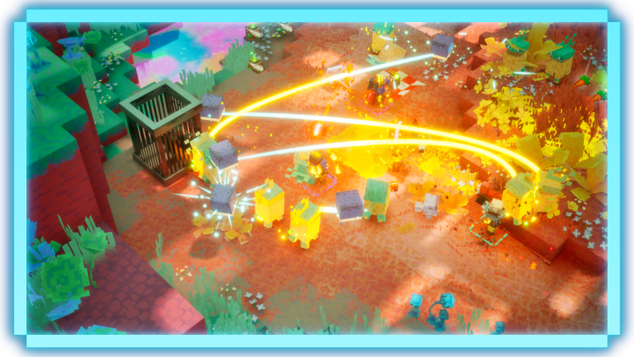 Artwork of the Sift, the new dimension in Minecraft Dungeons II