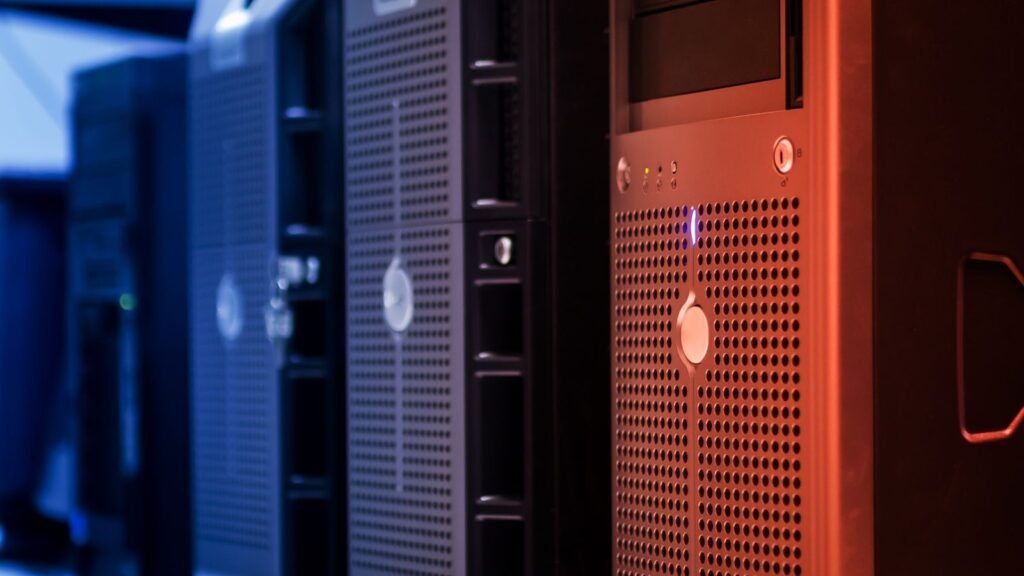 How to Launch MODX on Linode: Complete 2026 Setup Tower servers in a data center with blue and red lighting