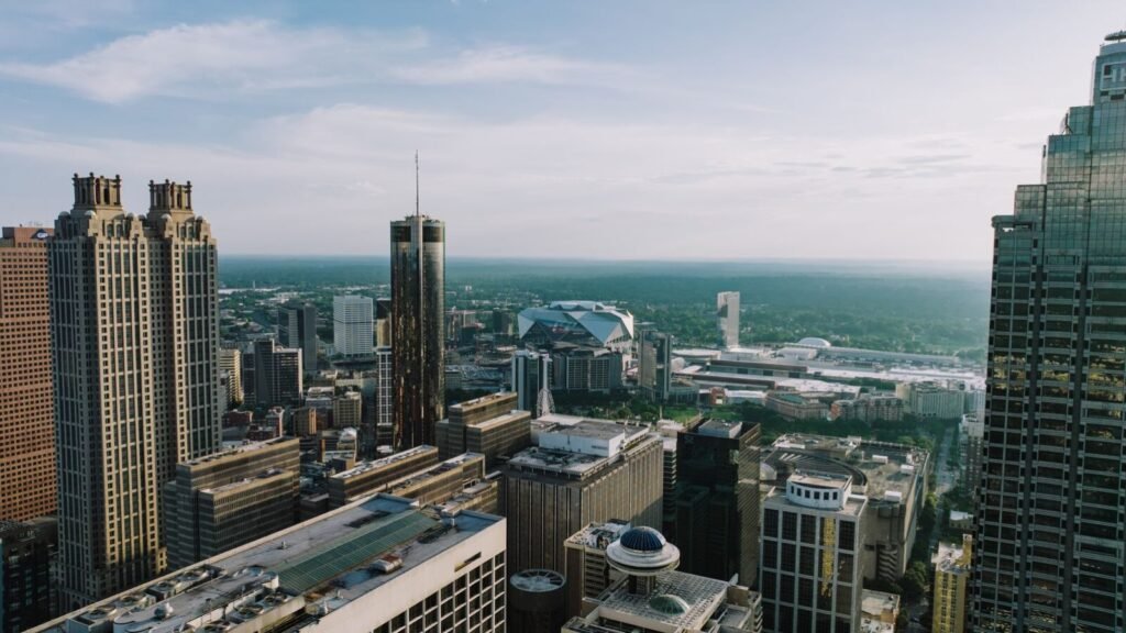 Is Georgia a Good State to Invest in Real Estate? Aerial view of the Atlanta skyline