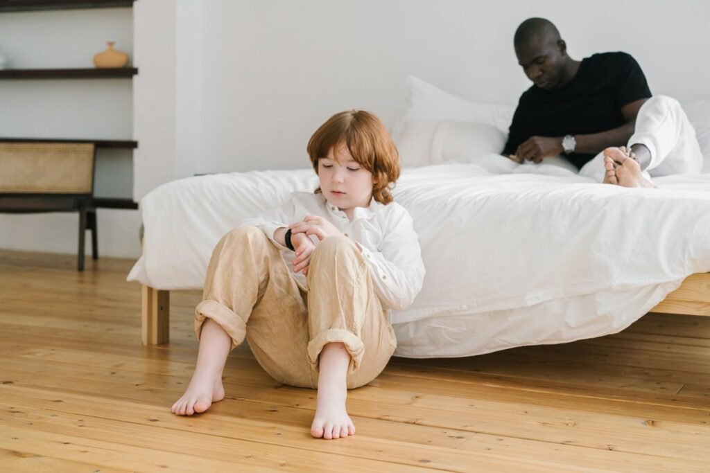 Child checking the time on a kids GPS smartwatch