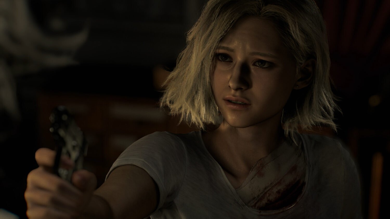 Official Resident Evil Requiem screenshot from Capcom, a game that uses a Capcom ID account