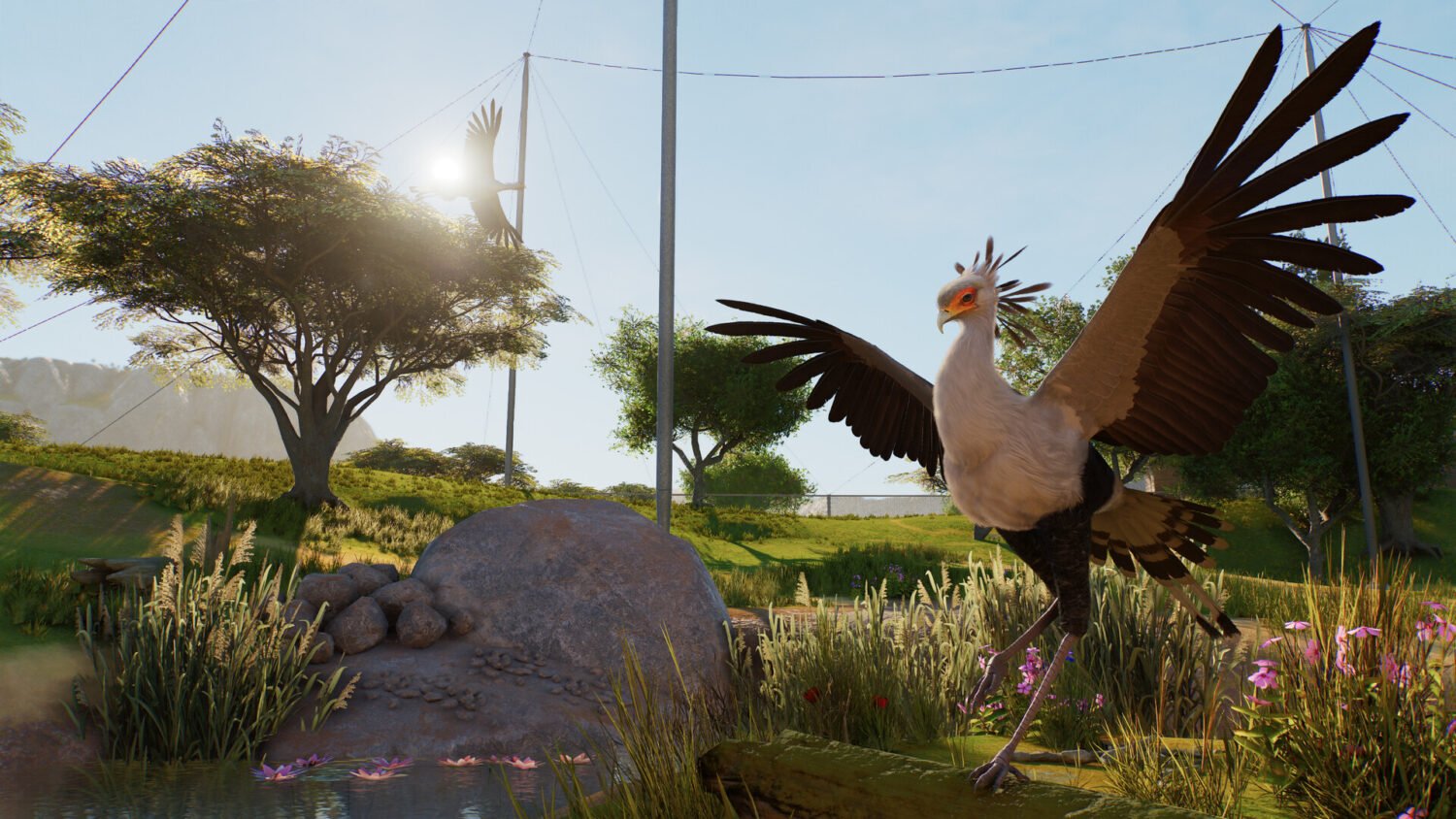 Planet Zoo 2 screenshot showing zoo building and scenery